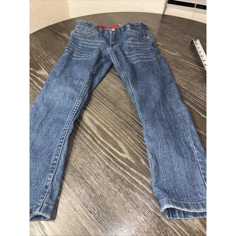 Levis 511 Girls Size 6 Reg Slim Straight Denim Jeans Medium Wash School Play EUC